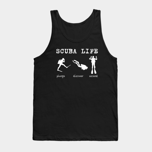 Scuba life | Scuba diving | Ocean lovers | Diver Tank Top by Punderful Adventures